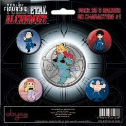 Badges Fullmetal Alchemist - Héros Version Chibi