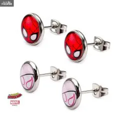 Bijoux Marvel - Pack 2 Paires Boucles D'oreilles Spider-Man Et Spider-Gwen