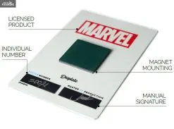 Poster Métallique Marvel - Dark Edition Captain America, Édition Limitée