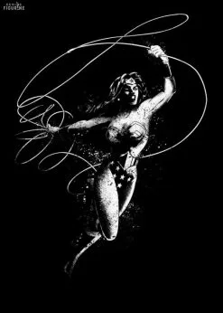 Poster Métallique DC Comics - Dark Edition Wonder Woman, Édition Limitée