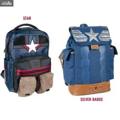 Sac à Dos Marvel - Captain America White Star Ou Silver Badge